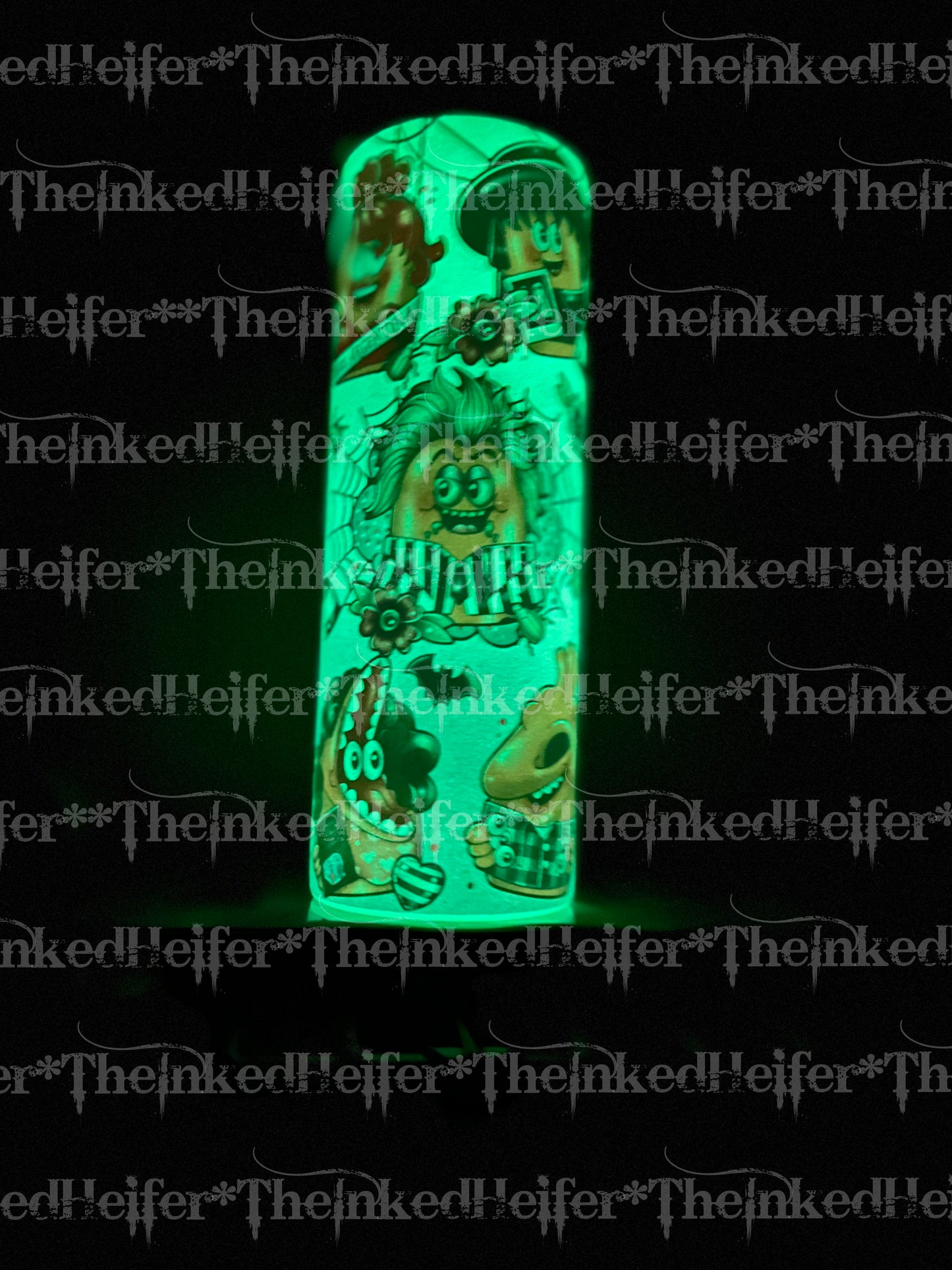 “Beetle Nuggets” 20oz Glow-in-the-Dark Beetlejuice Nuggies Tumbler