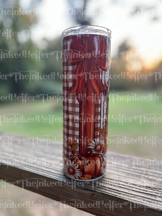 “Leaves Are Falling Autumn Is Calling” 20oz Highland Tumbler