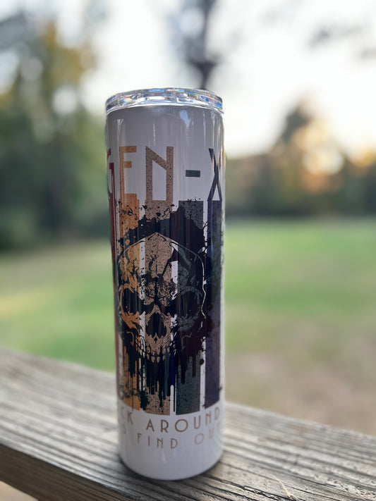 “GEN X” 30oz FAFO Skull Tumbler