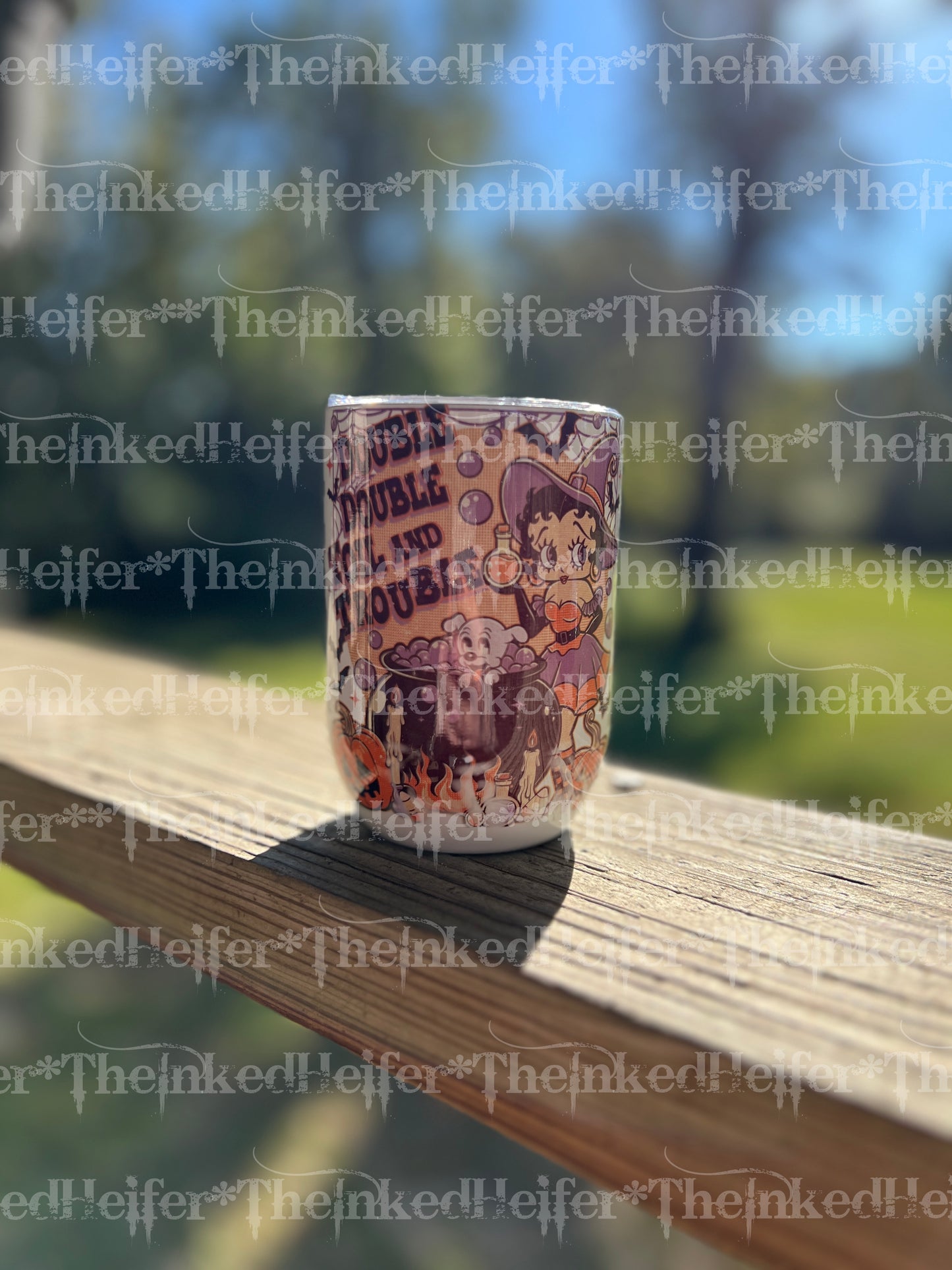 *Oopsie* Halloween Bettie Boop Wine Tumbler