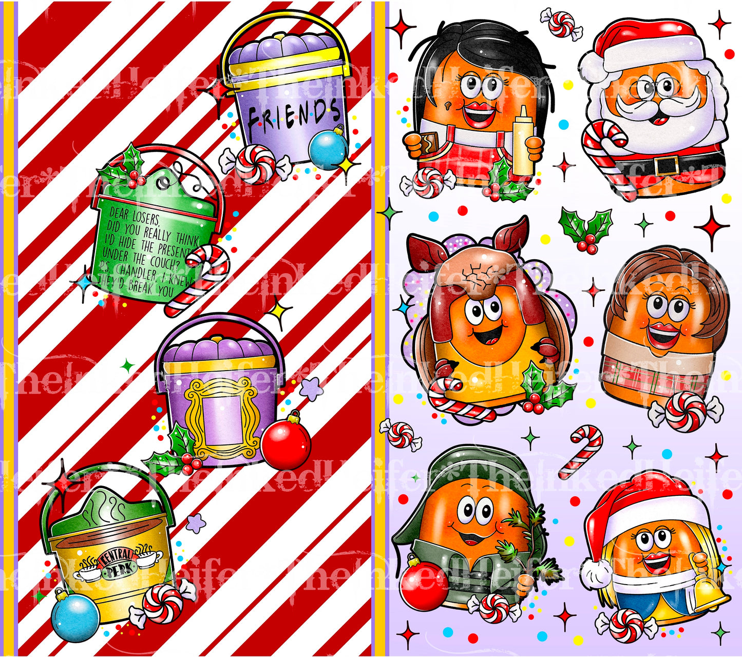 FRIENDS Christmas Nuggies 20oz Tumbler